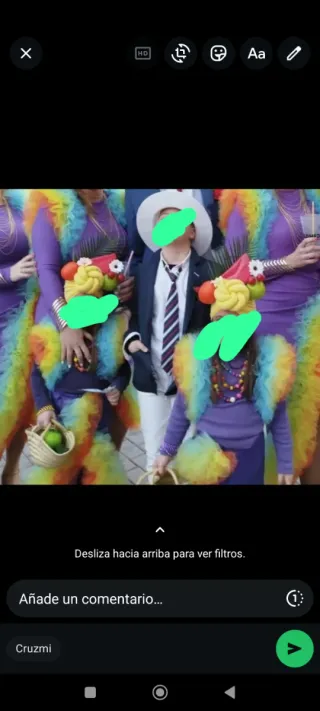 Disfraz Cubana y Tocado (3 unidades)