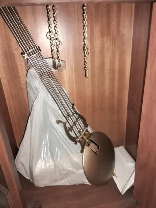 Reloj de pie antiguo madera