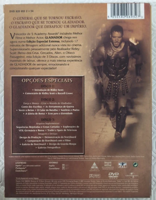 Gladiador Edição Especial Extensa DVD