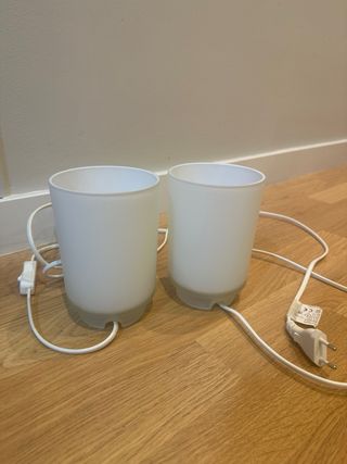 Conjunto 2 lámparas mesita noche