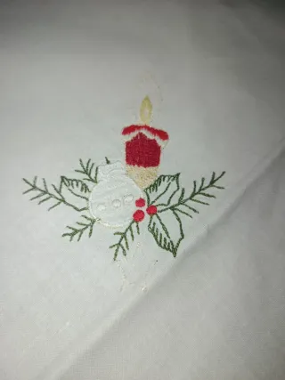 2 Tapetes Navideños con Vela y Flor