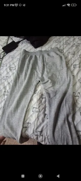 Bershka Sudadera Jogger Chandal Gris Talla S