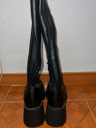 Botas altas negras plataforma