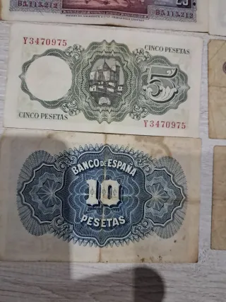 Lote Billetes Banco de España Pesetas