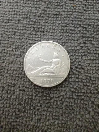 2 Pesetas Plata 1870