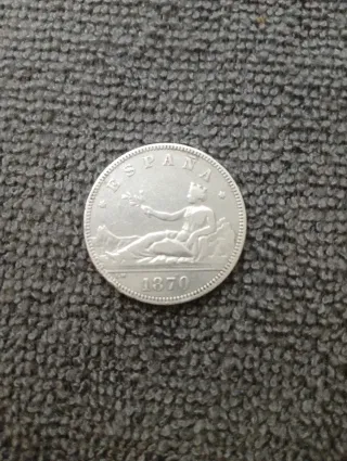 2 Pesetas Plata 1870