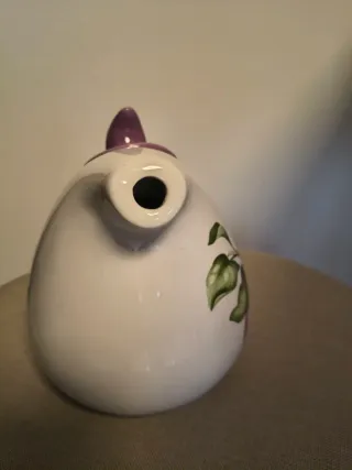 Caffettiera e 4 tazzine decorate