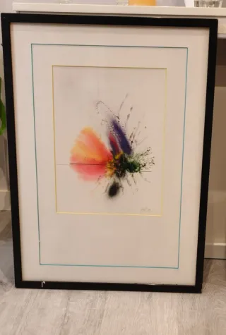 2 Cuadros Abstractos Papel