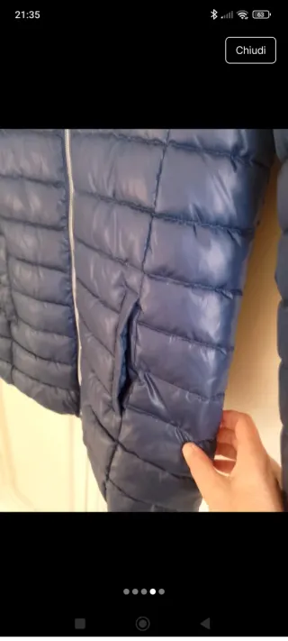 Giacca trapuntata blu Piazza Italia 11-12 anni