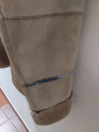 Chaquetón pelliza ligero beige/marrón