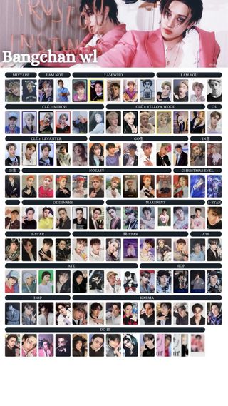 Photocard Stray Kids Bangchan