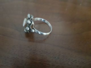 Anillo Plata con Piedra Blanca