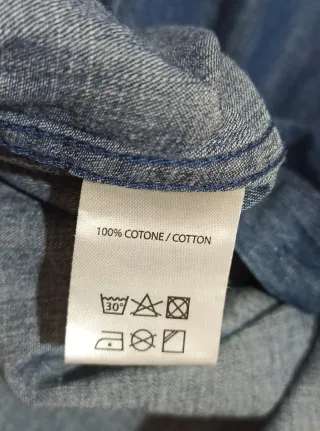 Camicia jeans uomo XXL