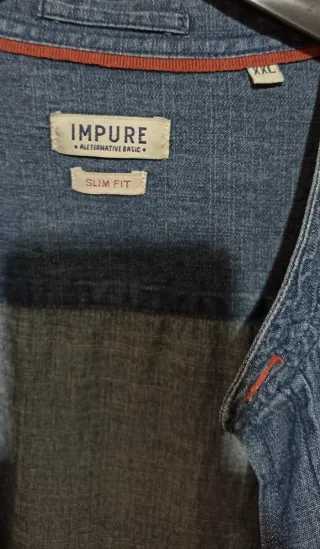 Camicia jeans uomo XXL
