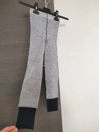 Panta collant capri grigio e nero