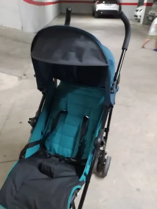 Silla de paseo azul