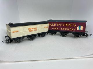 Treno a vapore H0 + 2 vagoni frigoriferi