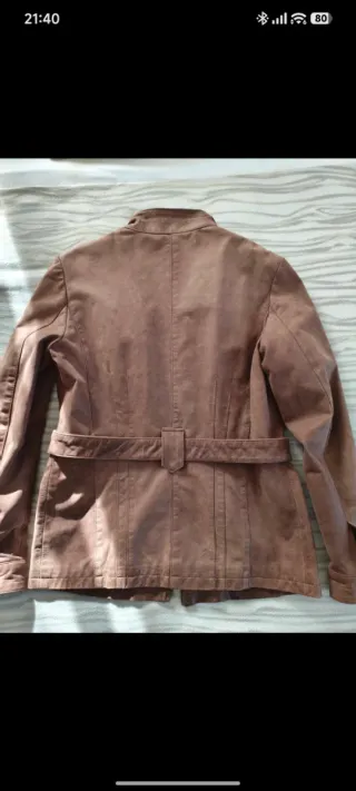 Chaqueta Piel Vintage Marrón Auténtica de mujer