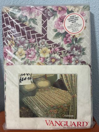 Funda nórdica floral vintage King Size