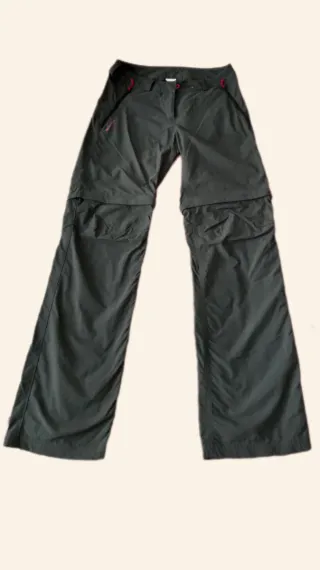Pantalón senderismo mujer desmontable gris