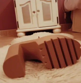 Botas de tacón con plataforma y cordones