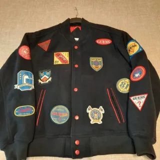 Bomber GUESS Limited Edition Patch Nera