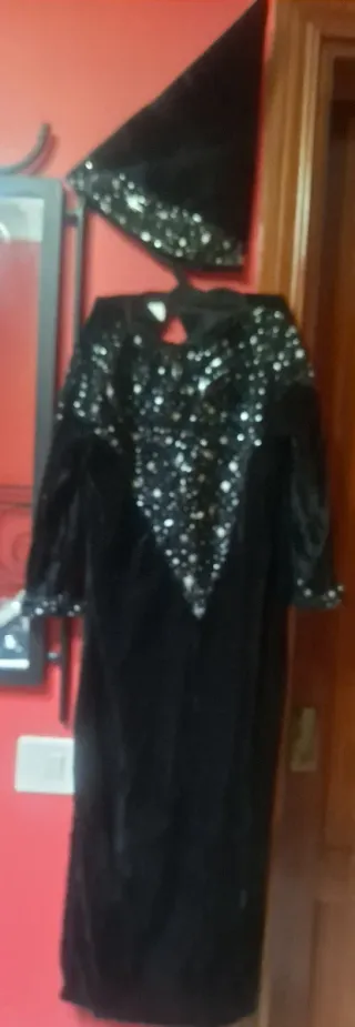 Disfraz Mago Negro Talla 5-6 años