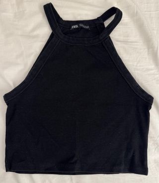 Top Zara Negro Halter