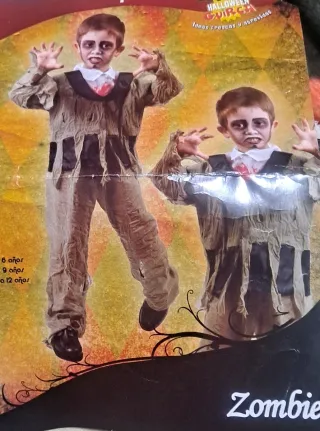 Disfraz Zombie Talla 7-9 años