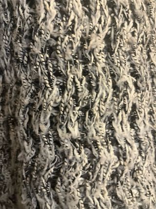 Jersey ZARA trenzado gris y blanco