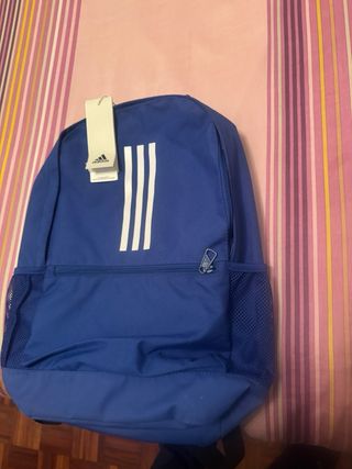 Mochila Adidas Azul y Negra Talla unica