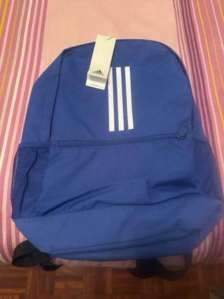 Mochila Adidas Azul y Negra Talla unica