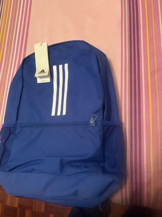 Mochila Adidas Azul y Negra Talla unica