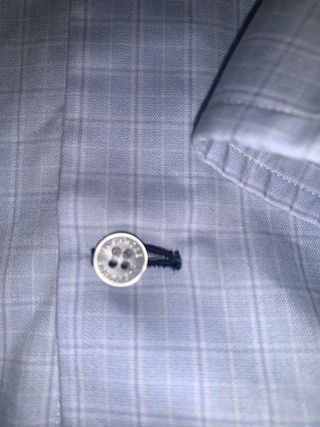 Camisa Rushmore cuadros azul claro talla XXL