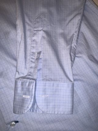 Camisa Rushmore cuadros azul claro talla XXL