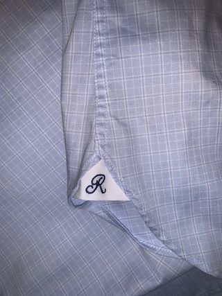 Camisa Rushmore cuadros azul claro talla XXL