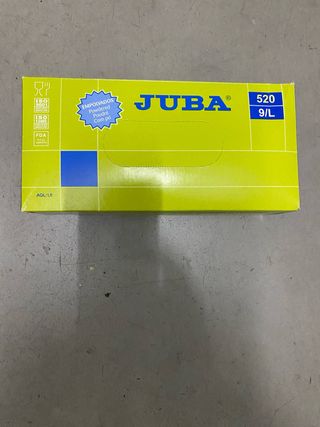 Guantes Juba 520 Talla 9/L Latex Empolvados