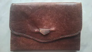 Portafoglio vintage in pelle