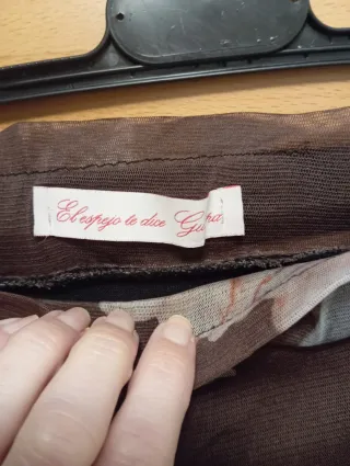 Falda larga estampada flores talla única