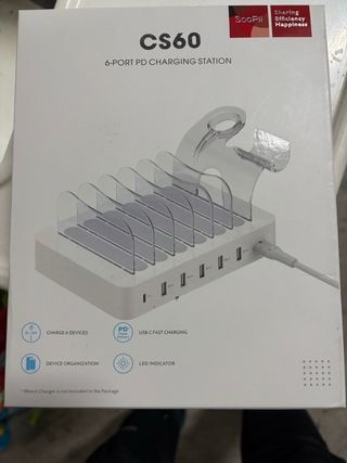 Estación de Carga CS60 6 Puertos PD