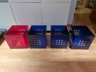 Cestas de plástico para almacenaje (Set de 4)