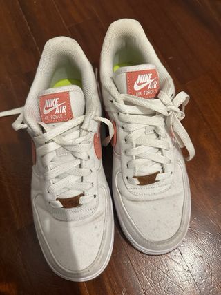 Nike Air Force 1 Bianche Rosa usate pochissimo