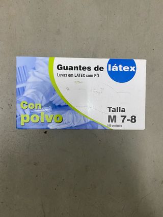 Guantes de látex con polvo Talla M