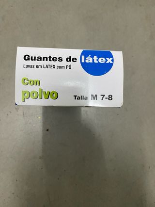 Guantes de látex con polvo Talla M