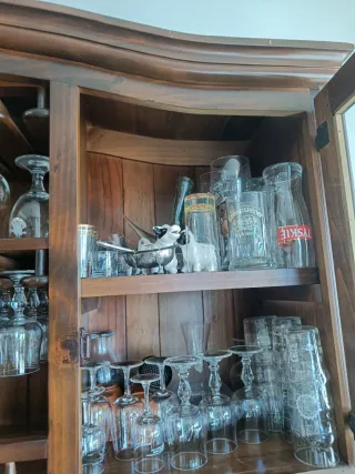 Vitrina Aparador Madera Maciza Clásico