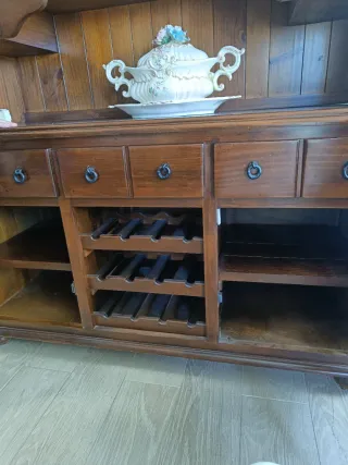 Vitrina Aparador Madera Maciza Clásico