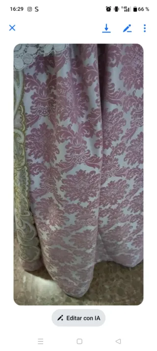 Traje de fallera oro y rosa