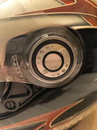 Casco Integral Shark Negro y Rojo