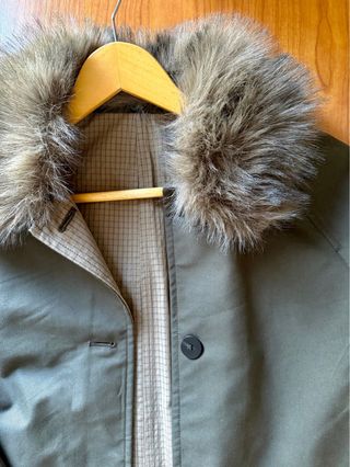 Abrigo Zara reversible cuello pelo