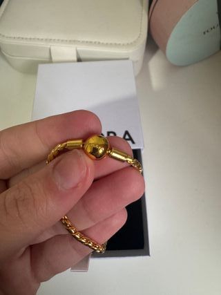 Pulsera Dorada Compatible con Charms